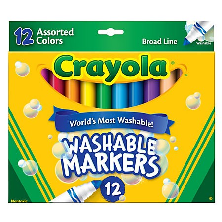 Crayola Colored Washable Markers (12 count)