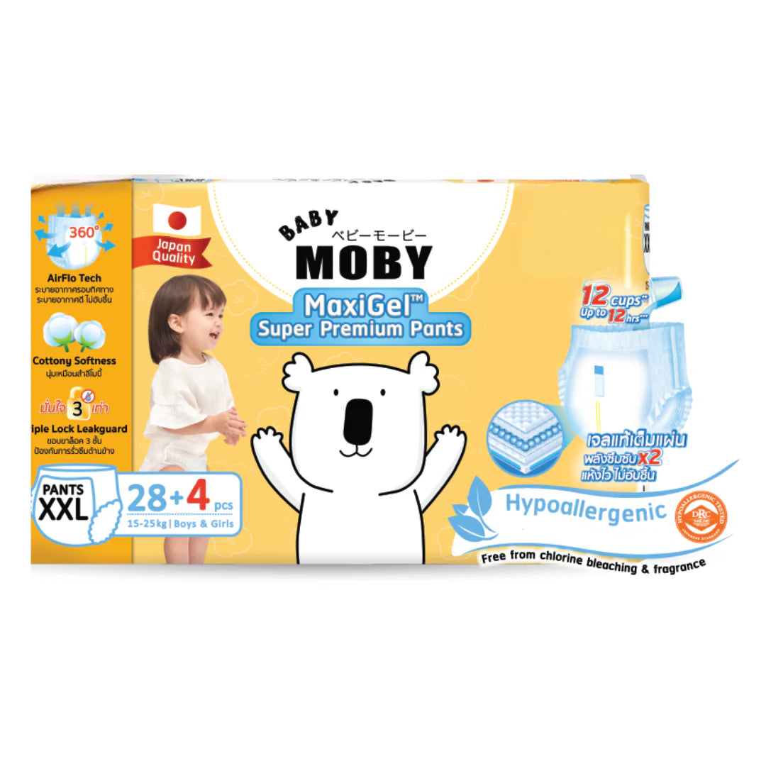 NEW! Baby Moby Chlorine Free Diaper Pants (XX Large)