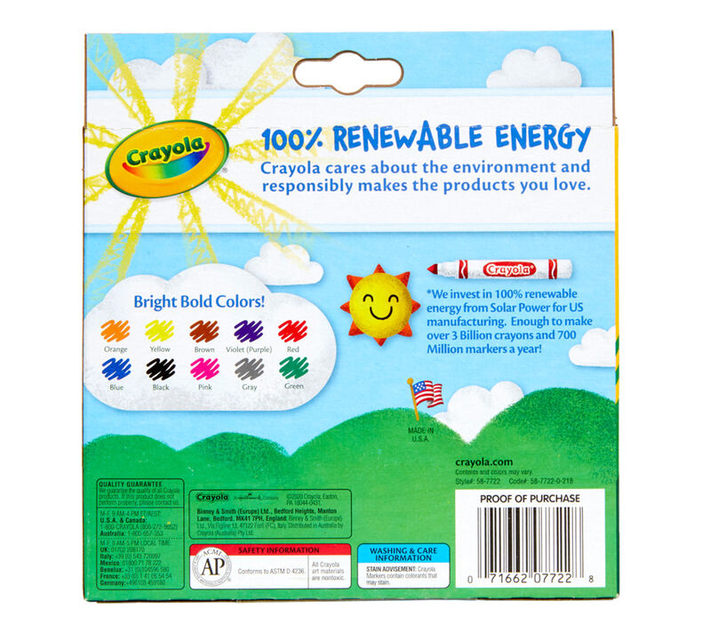 Crayola Classic Markers, Broad Line (10 count)