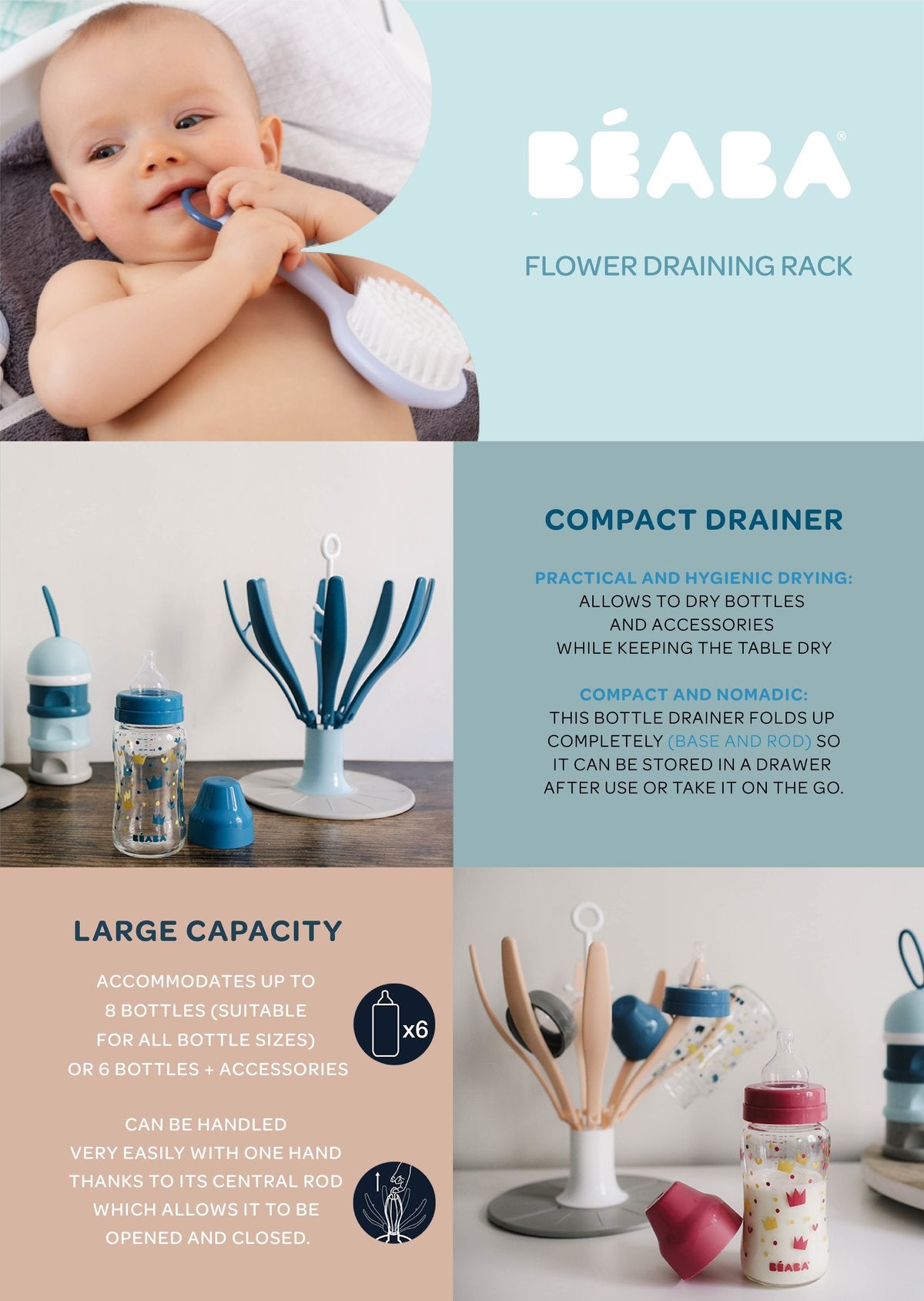 Beaba Flower Foldable Drying Rack