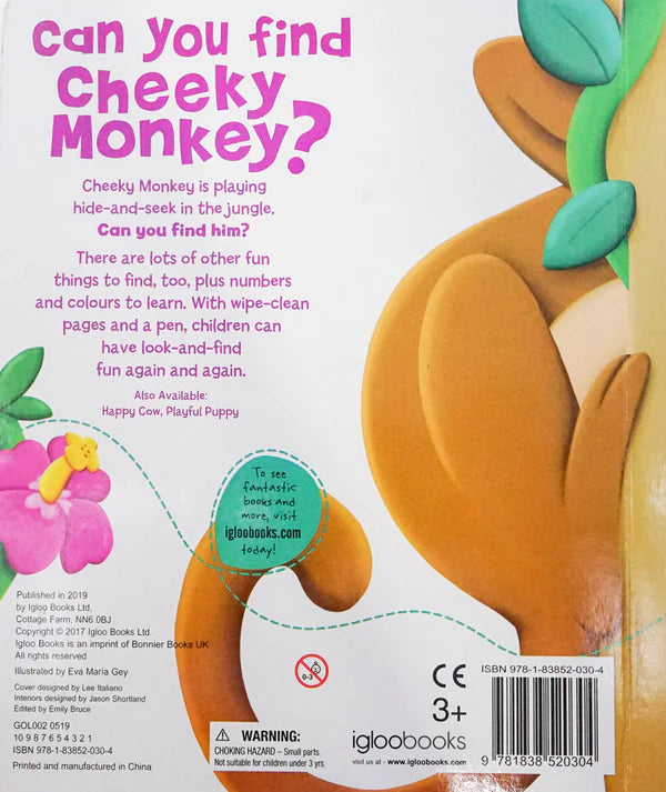 Search & Seek Wipe Clean: Can You Find Cheeky Monkey?