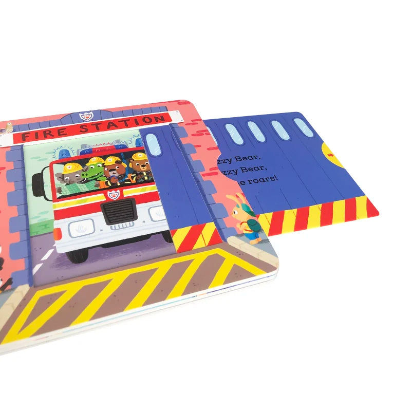 Bizzy Bear Push & Pull Book: Fire Rescue