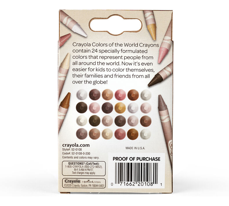 Crayola Crayons - Colors of the World (24 count)