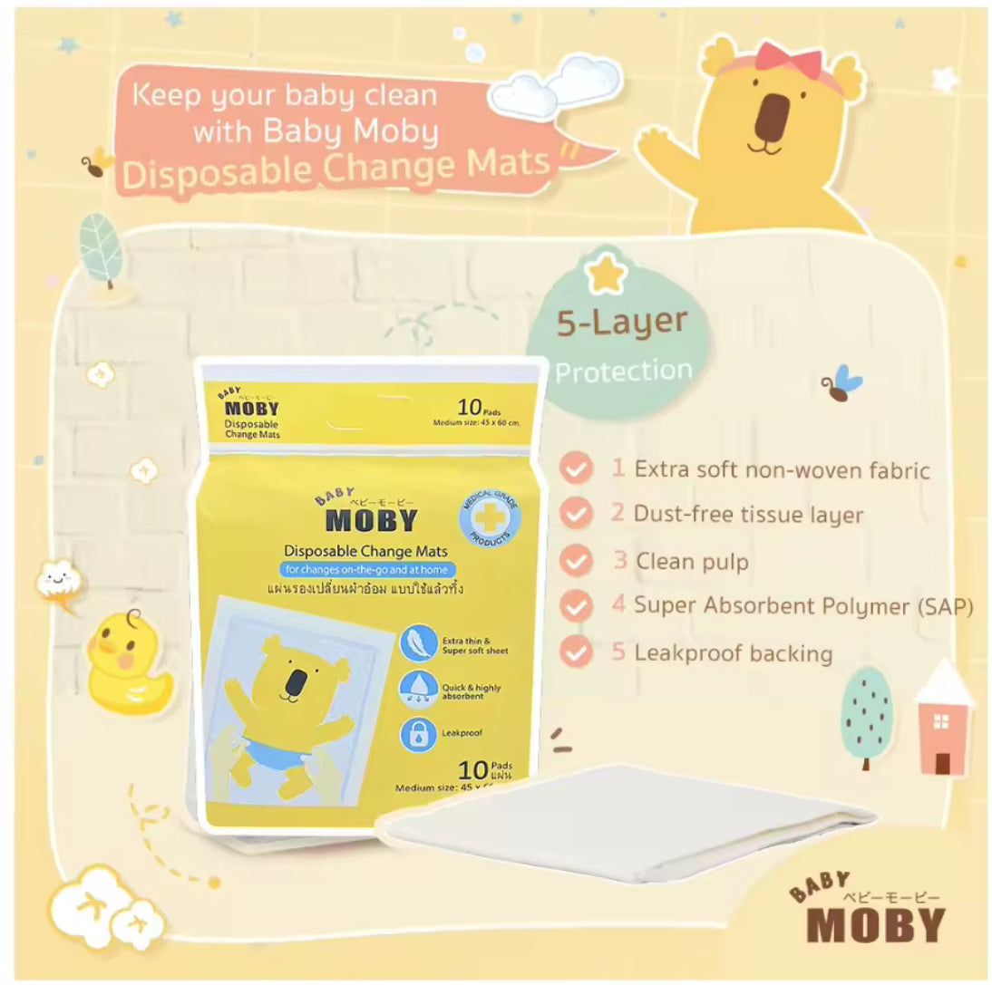 Baby Moby Disposable Underpads / Changing Mats