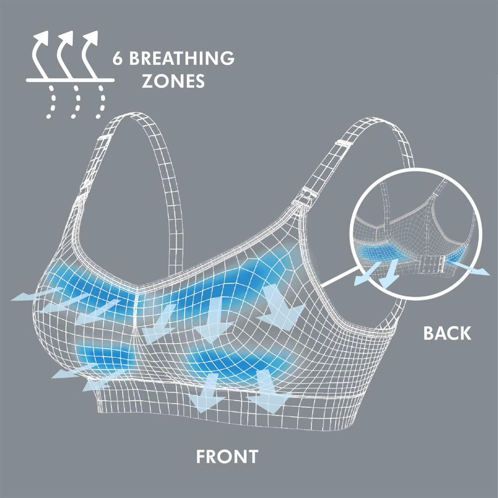 Medela Keep Cool Breathable Maternity & Nursing Bra, White/Medium