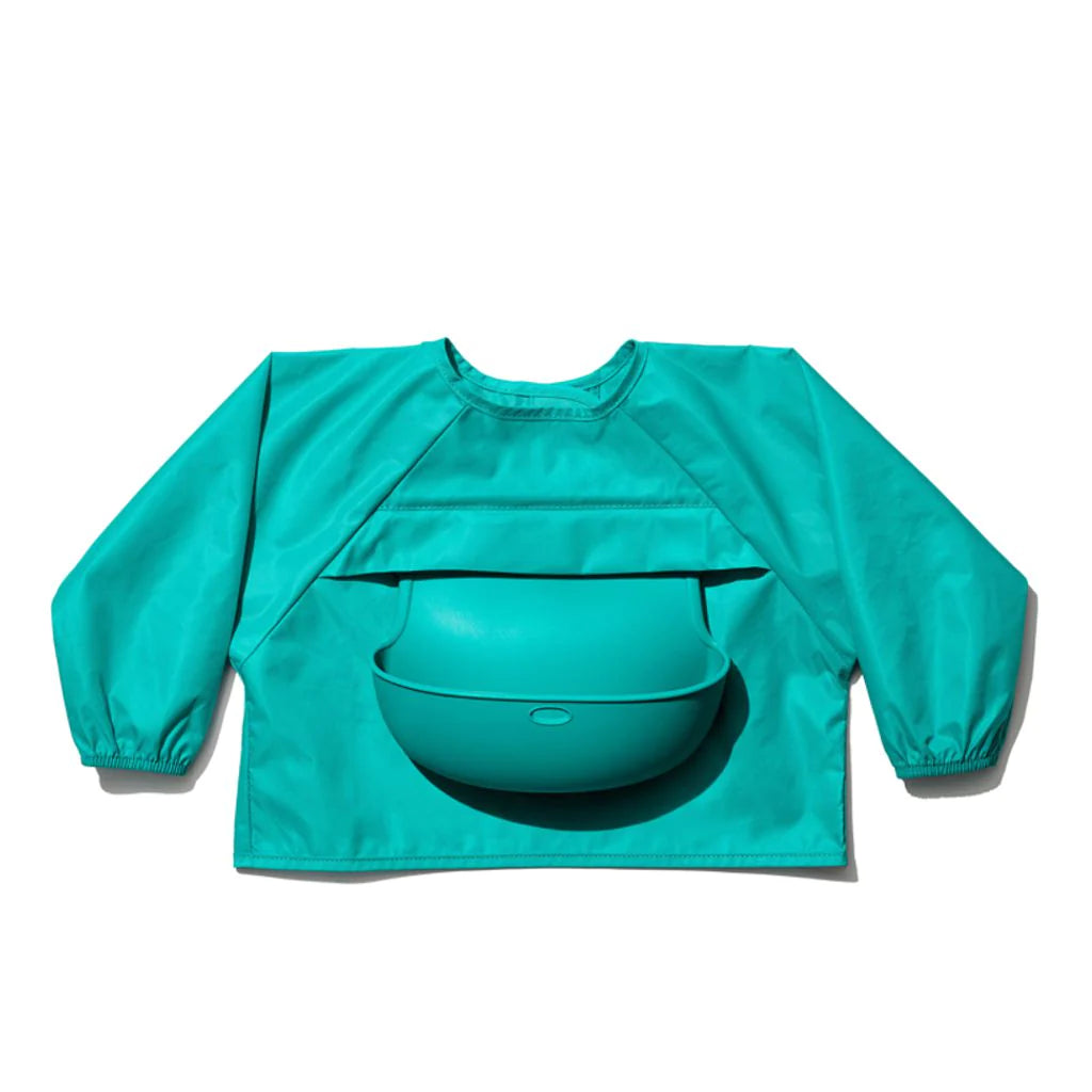 Oxo Tot Sleeved Roll Up Bib With Pocket Case