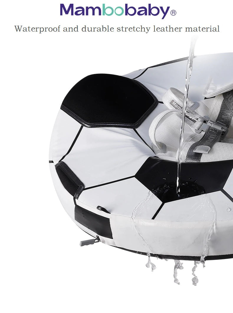 Mambobaby Air-Free Chest Type Floater with Canopy and Tail for 3-24 Months (Soccer)