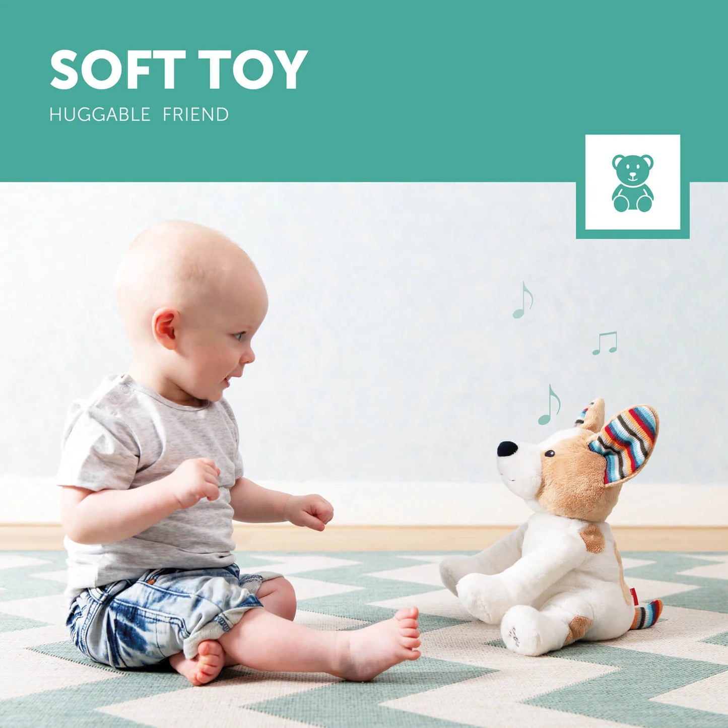 Zazu Peek-A-Boo Soft Toy - Danny the Dog