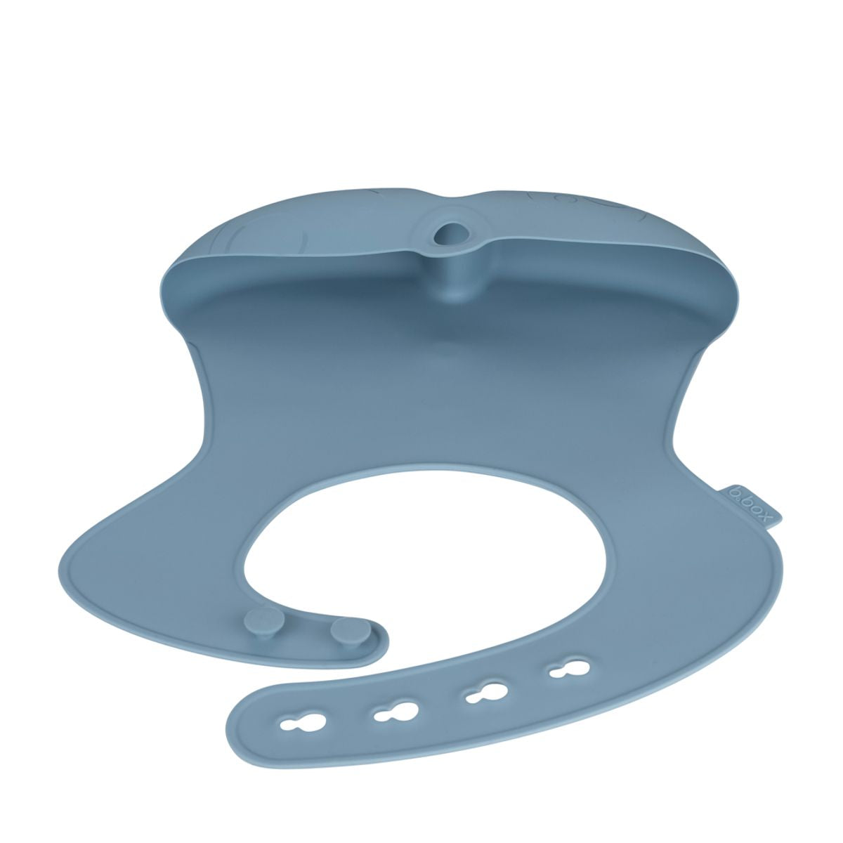 B. Box Silicone Bib With Deep ‘Stay Open’ Pocket (Ocean)