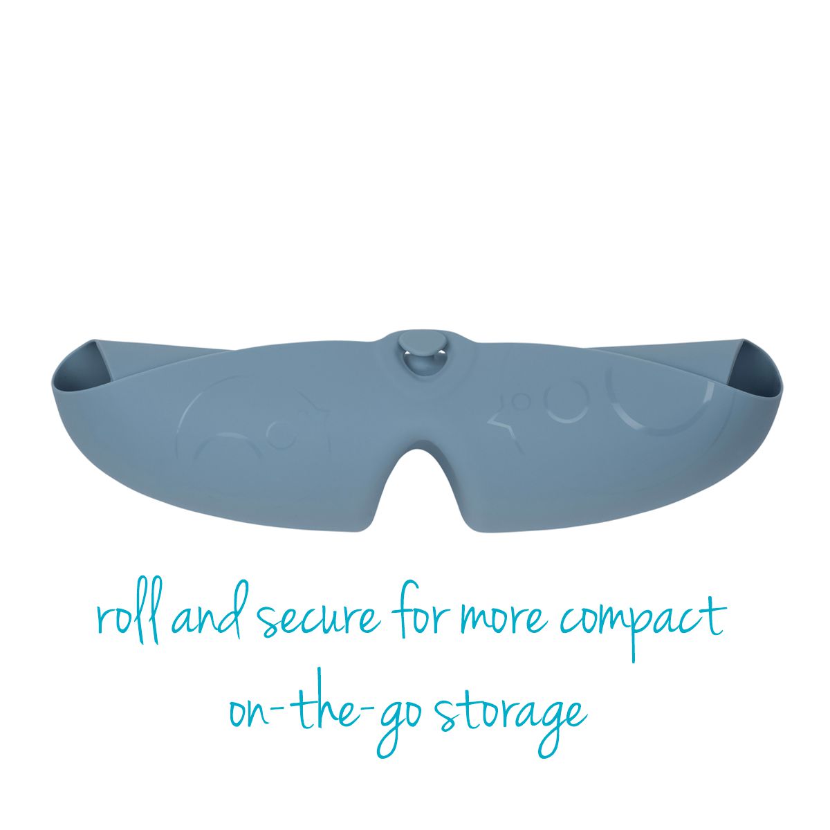 B. Box Silicone Bib With Deep ‘Stay Open’ Pocket (Ocean)