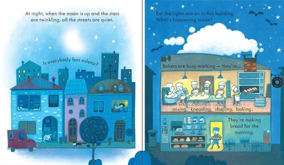 Usborne Peep Inside Night Time