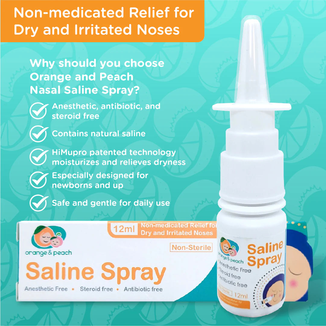 Orange & Peach Nasal Saline Spray (12ml)