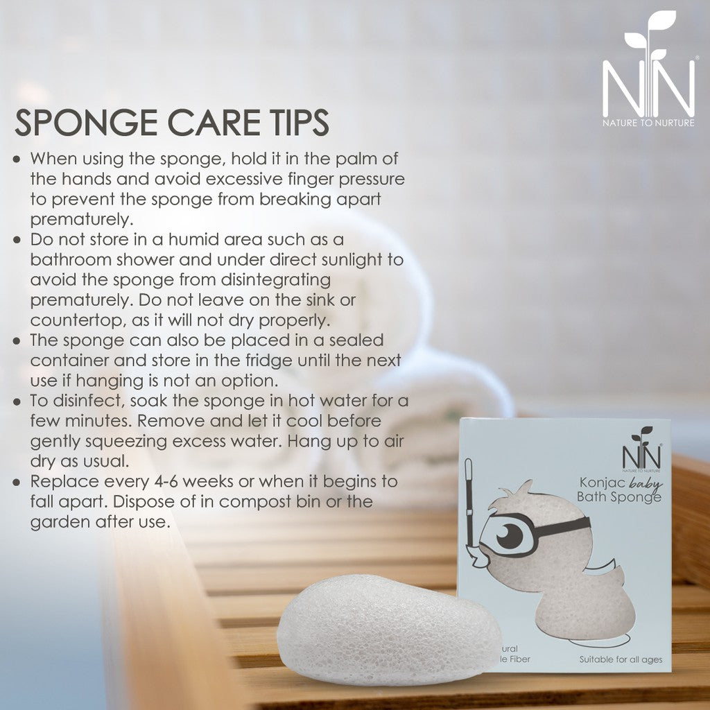 Nature to Nurture Konjac Baby Bath Sponge
