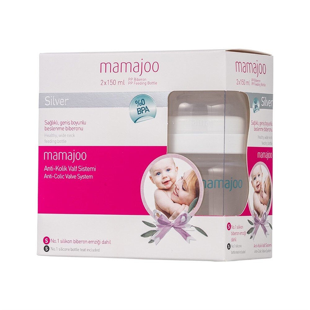 Mamajoo PP Feeding Bottle 150ml (Twin Pack)