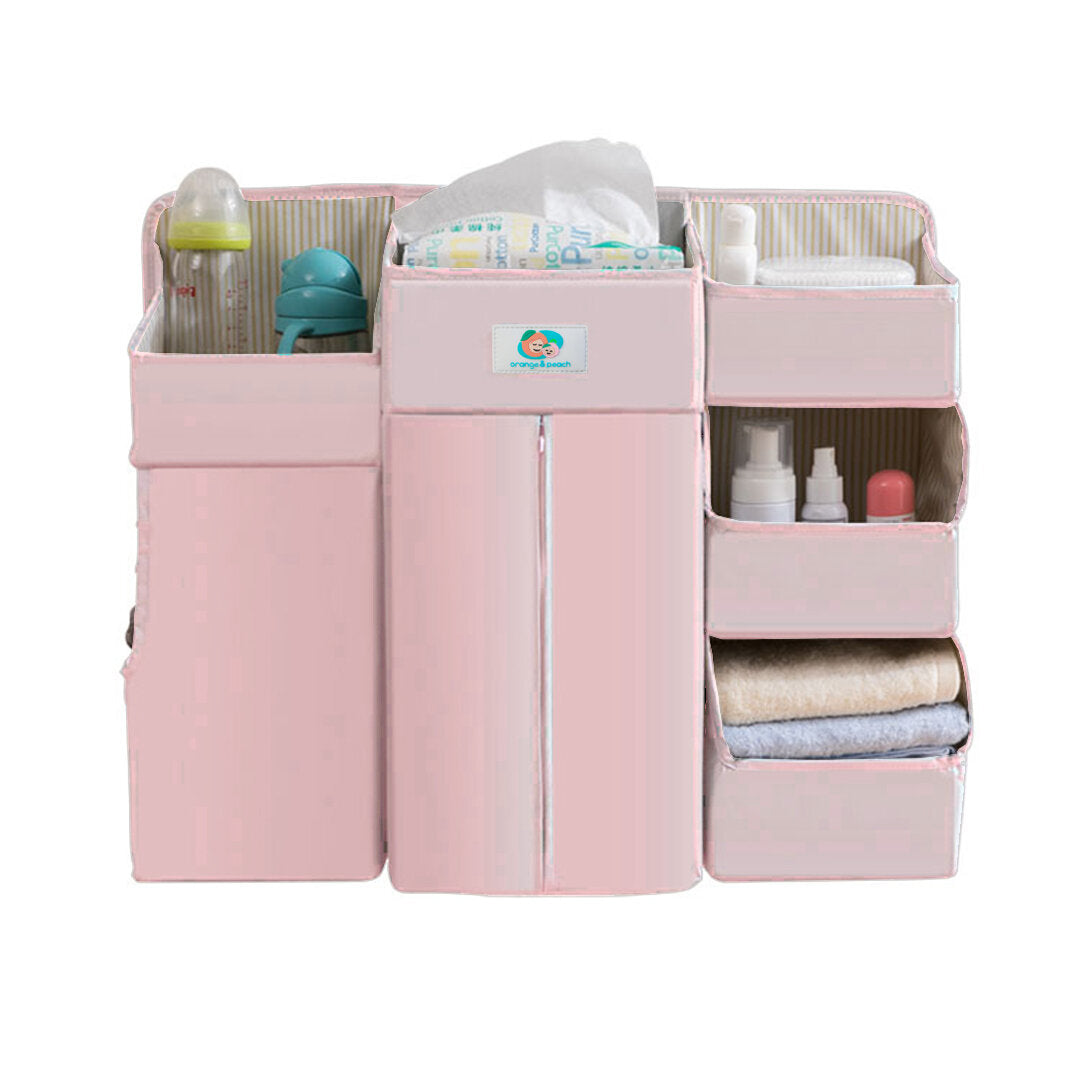 Orange & Peach Premium Crib Organizer