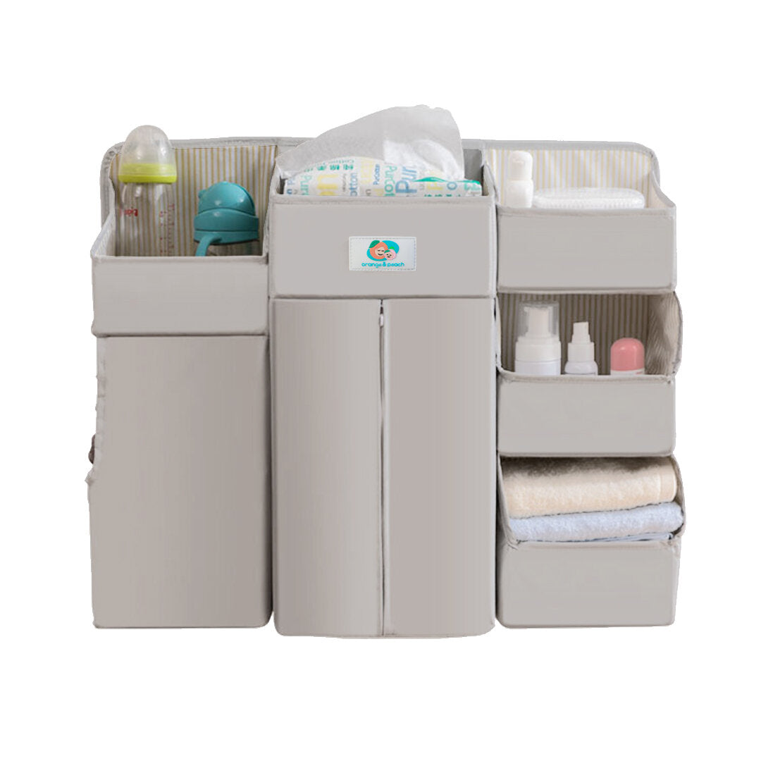 Orange & Peach Premium Crib Organizer