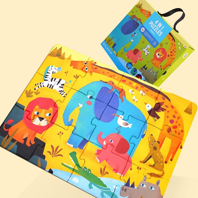 Joan Miro 4-In-1 Puzzle (Animals)