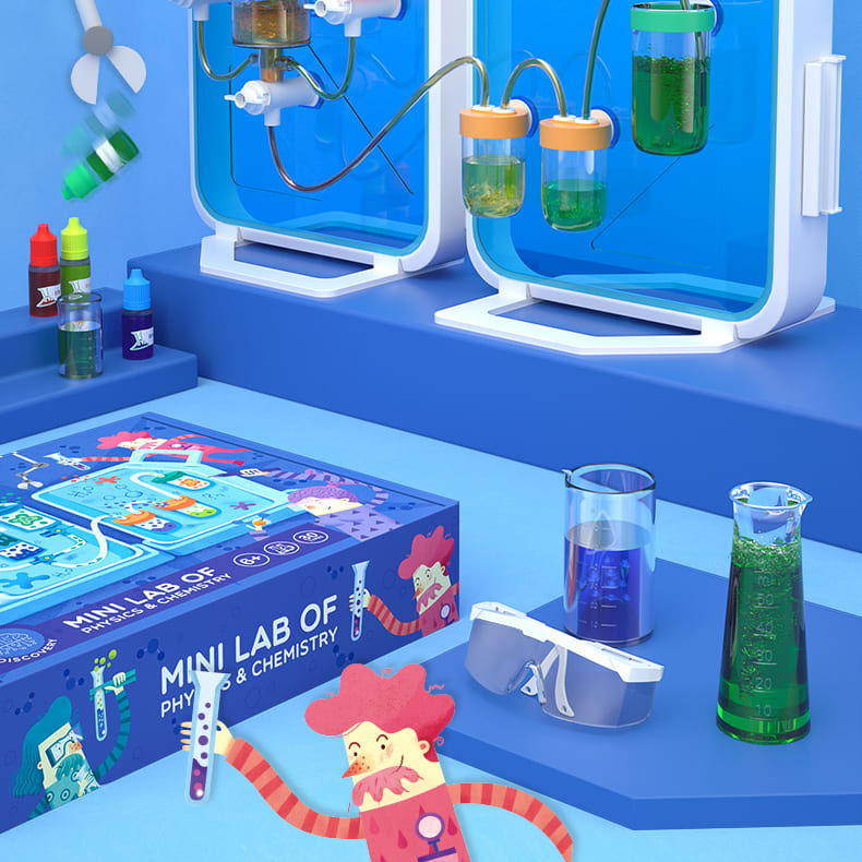 Mideer Mini Lab of Physics and Chemistry for 6 years and up
