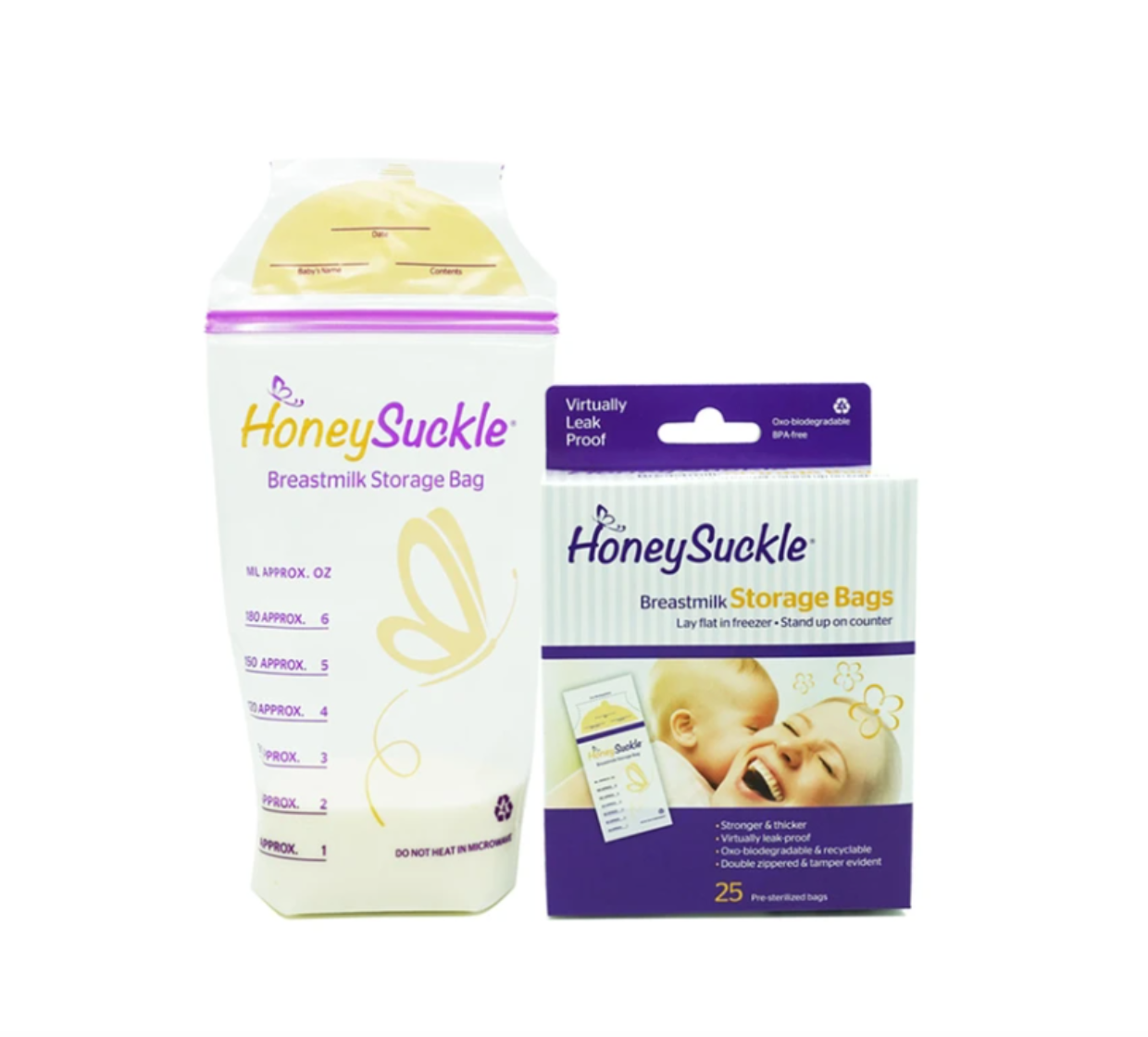 Honeysuckle Breastmilk Storage Bag (6 oz) – Building Roots PH