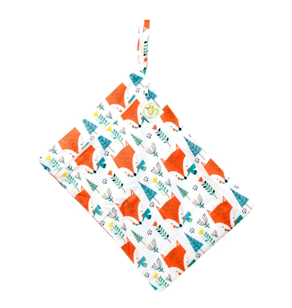 Baby Leaf Wet Bag (Foxy Foxy)