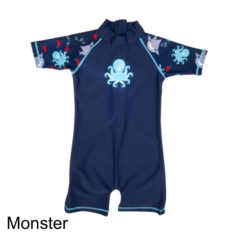 Banz® Boys One-Piece Swimsuit with Back Zipper (6 mos - 6 yrs)