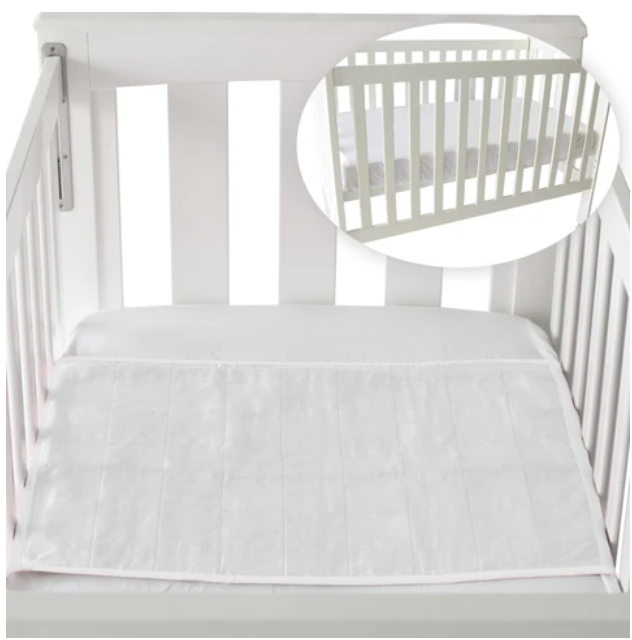 Brolly Sheet Waterproof Cot Pad with Wings, Plain