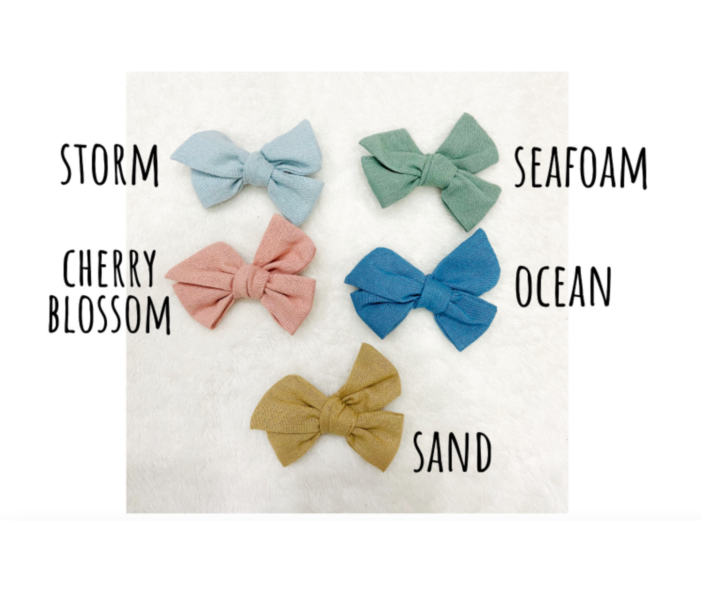 Shop Laurel Isla Linen 3x5 Bow Clip
