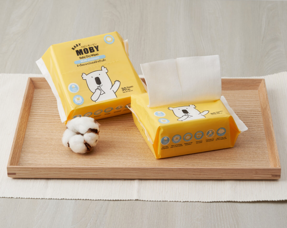 Baby Moby Dry Wipes 30 sheets (20 x 20 cm)