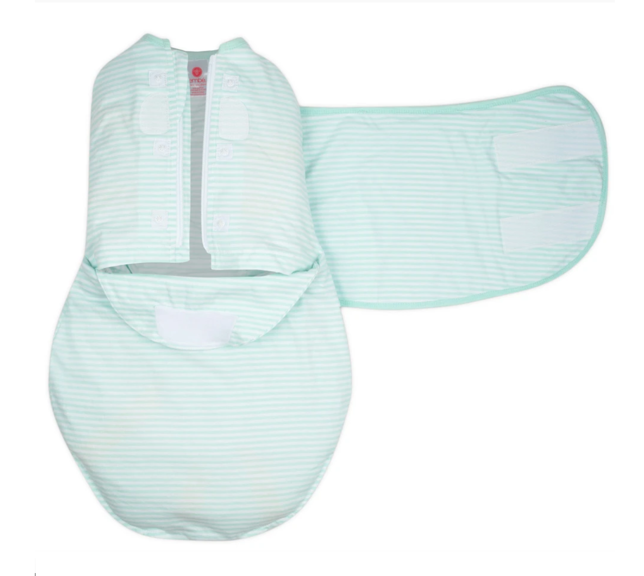 Embe Classic 2-Way Swaddle (Mint Stripe)