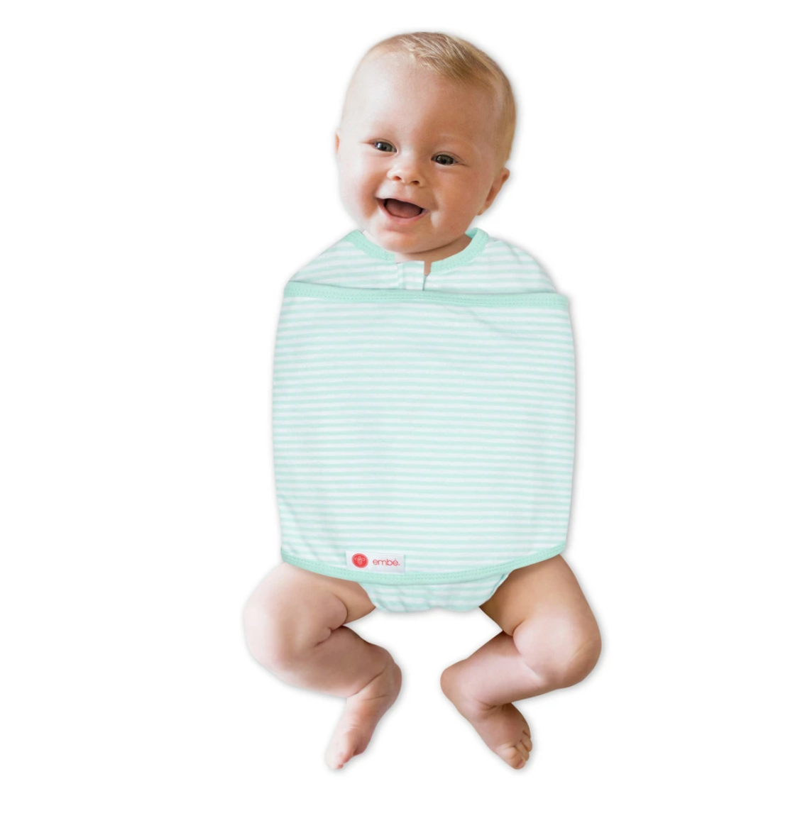 Embe Classic 2-Way Swaddle (Mint Stripe)