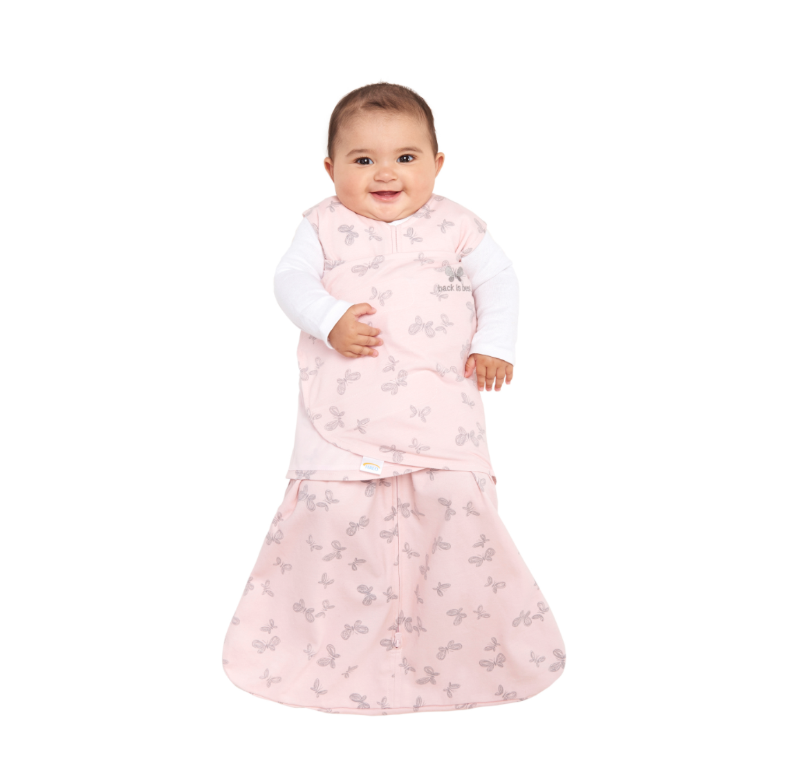 Halo SleepSack Swaddle, Pink Butterfly Scribble