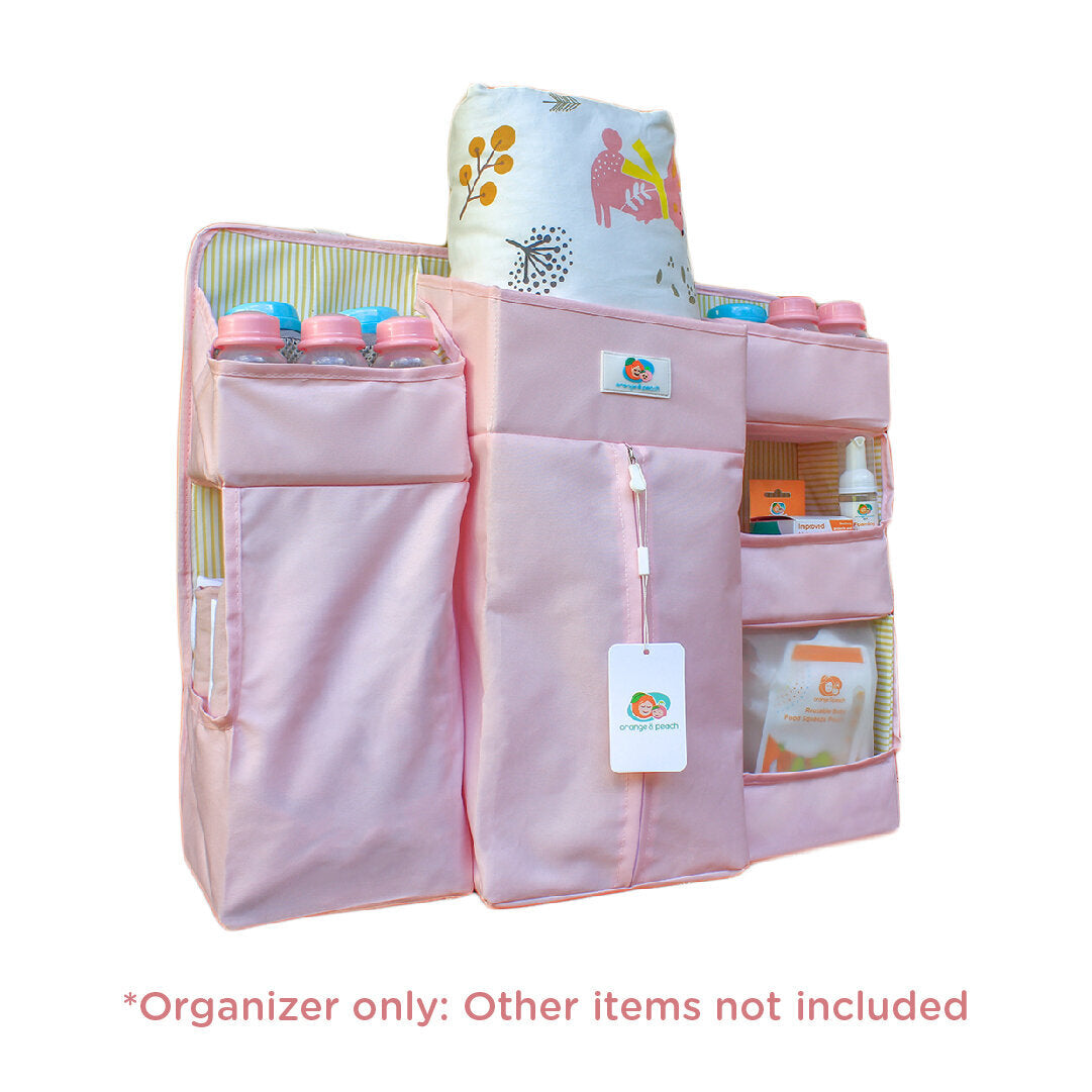 Orange & Peach Premium Crib Organizer