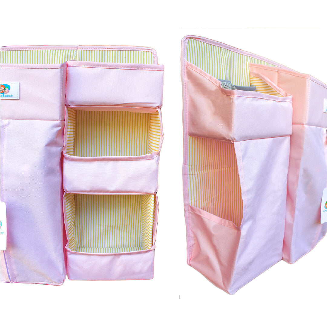 Orange & Peach Premium Crib Organizer
