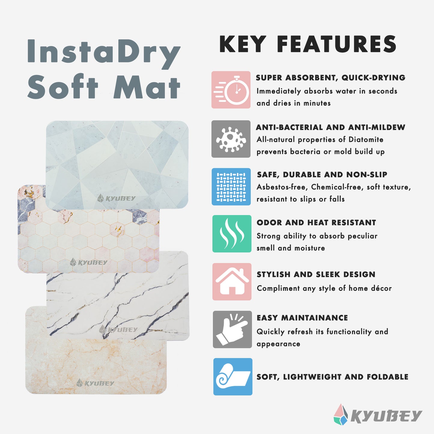 Kyubey InstaDry Soft Mat