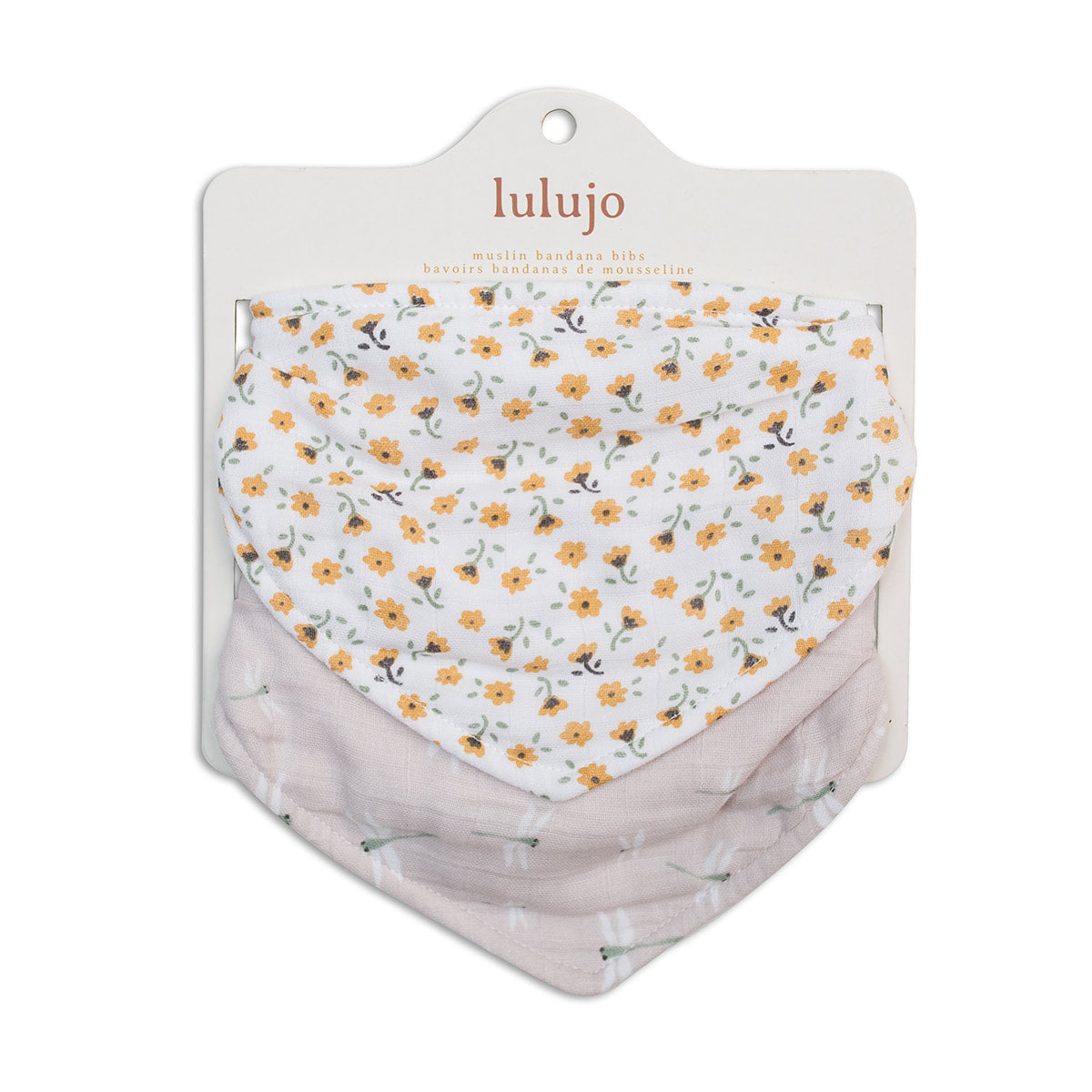 Lulujo Muslin Bibs (Set of 2)