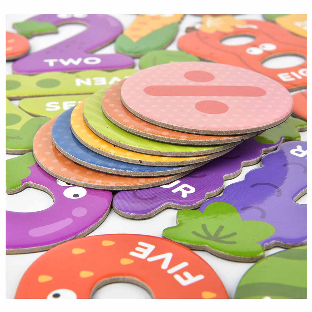 Mideer Number Magnets - 26 pcs (Fruits and Vegetables Number Magnets)