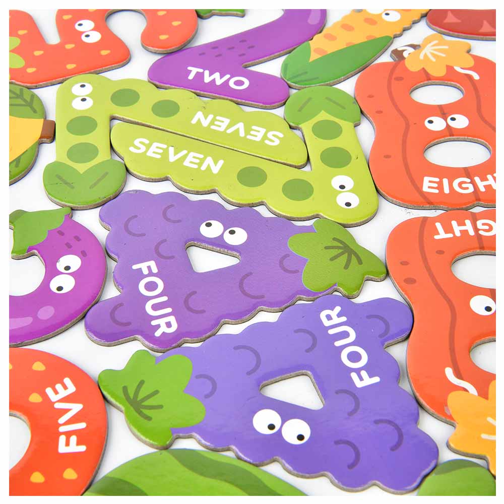 Mideer Number Magnets - 26 pcs (Fruits and Vegetables Number Magnets)