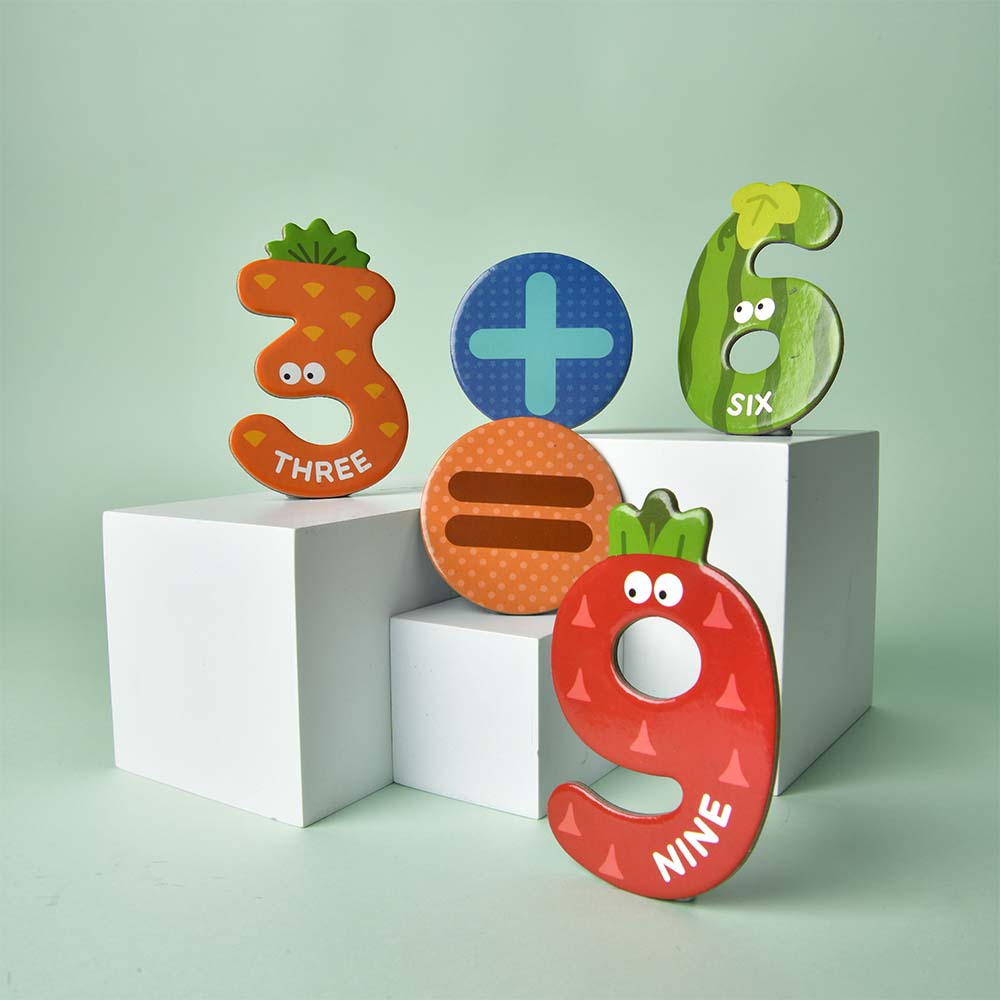 Mideer Number Magnets - 26 pcs (Fruits and Vegetables Number Magnets)