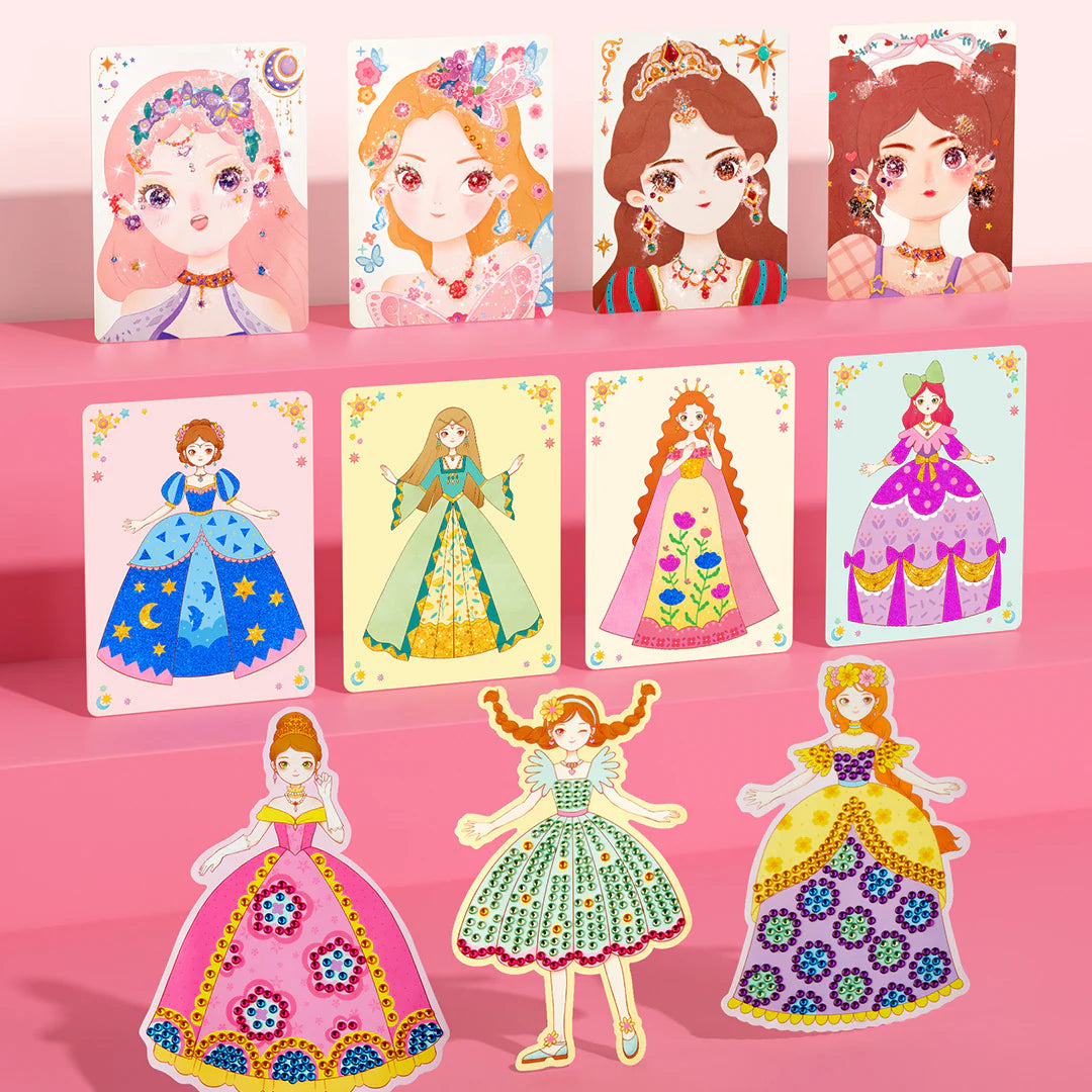 Mideer 3-in-1 Dress Up Game Set: Princess Fantasy Makeup
