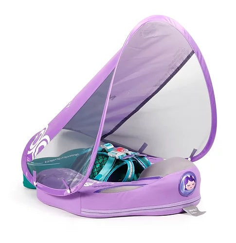 Mambobaby Air-Free Chest Type Floater with Canopy and Tail for 3-24 Months (Mermaid)