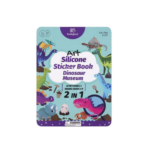 Tookyland Silicone Sticker Book - Dinosaur Museum