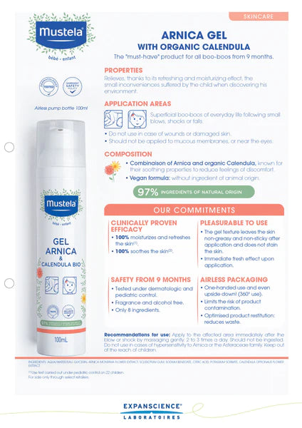 Mustela Arnica Gel with Organic Calendula (100 ML)