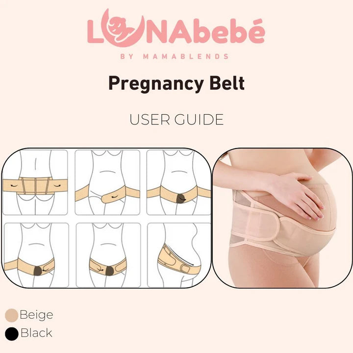 Lunabebe by Mama Blends Pregnancy Support Belt (Beige)