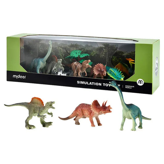 Mideer Simulation Toy Set - Dinosaur world (7 pcs)
