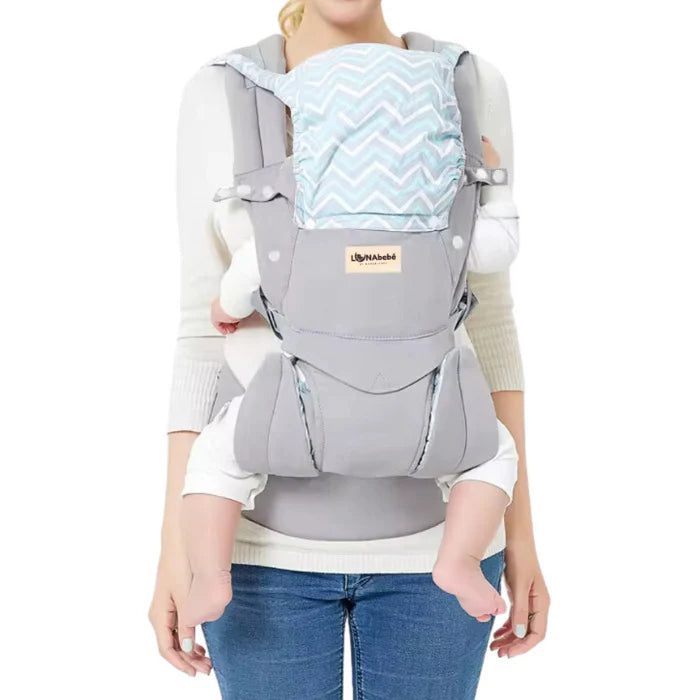 Lunabebe by Mama Blends Soft Structured Baby Carrier (Light Gray)