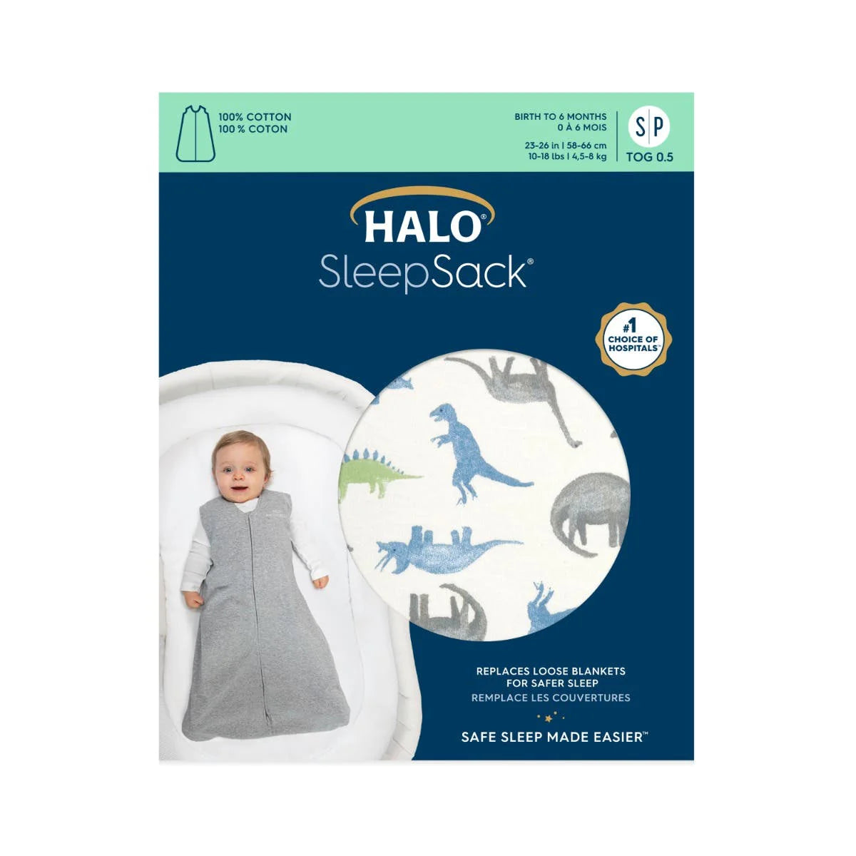 Halo SleepSack Wearable Blanket, Dino