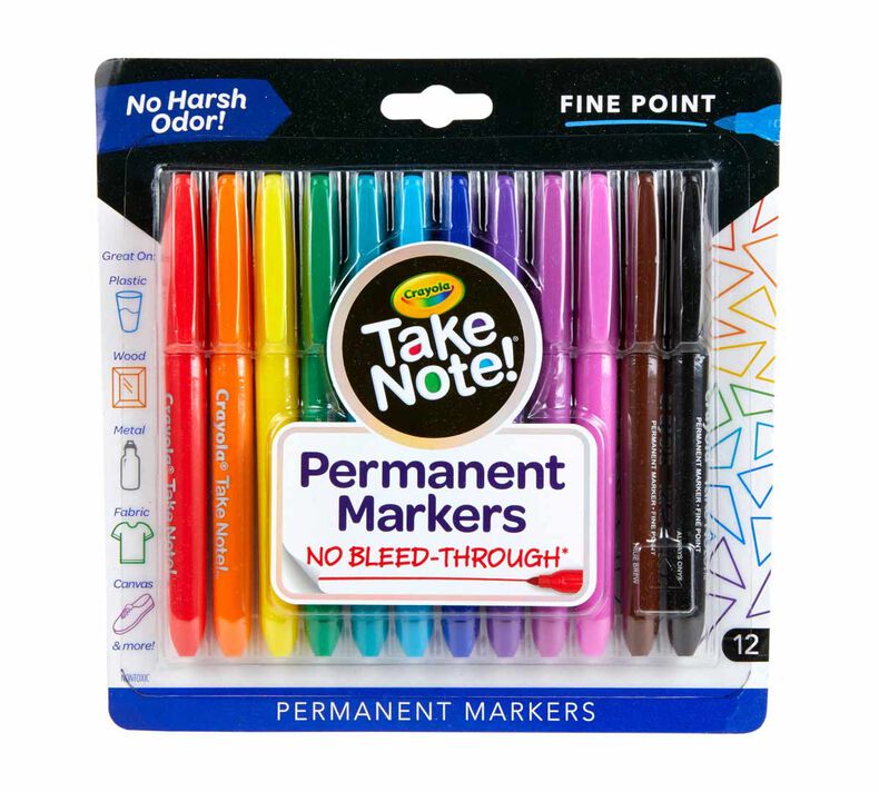 Crayola Take Note Permanent Marker (12 count)