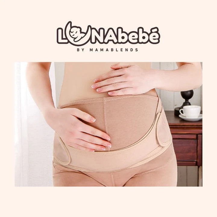 Lunabebe by Mama Blends Pregnancy Support Belt (Beige)