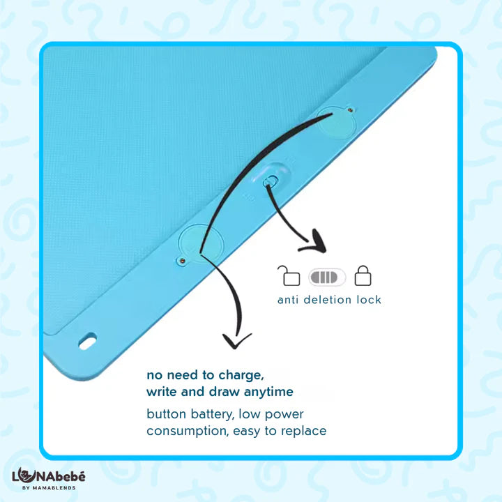 Lunabebe Jumbo Multi-Color LCD Writing Board - 20" Screen