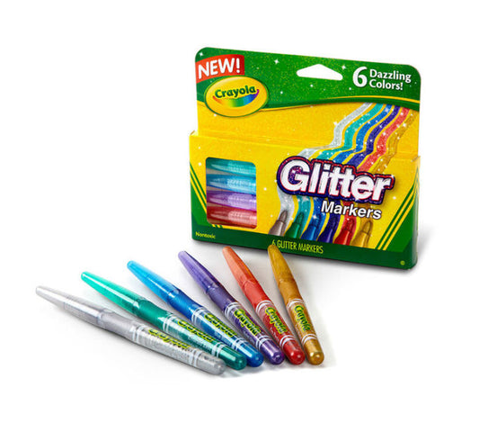 Crayola Glitter Markers (6 count)